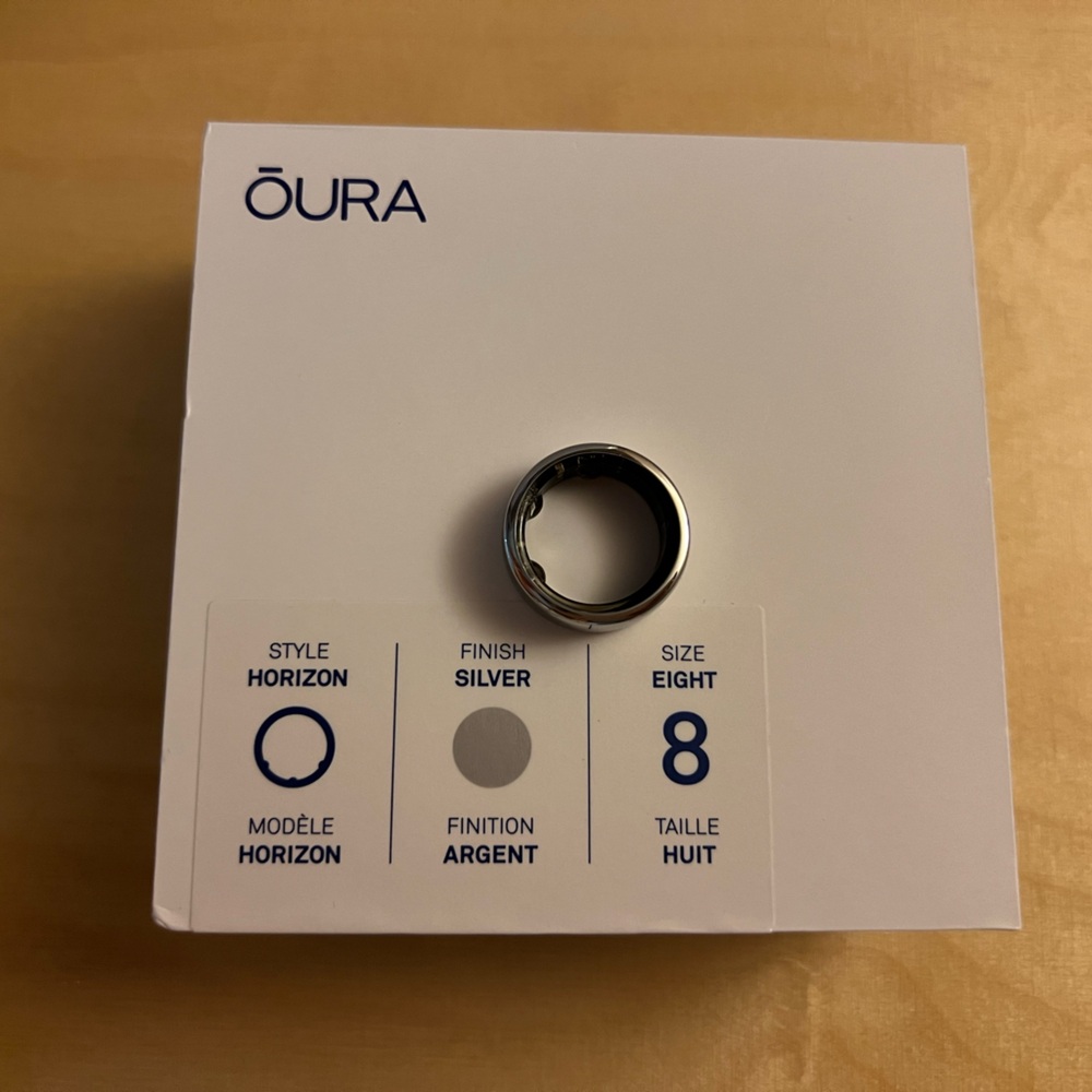 Gen3 Oura Ring, Silver Horizon